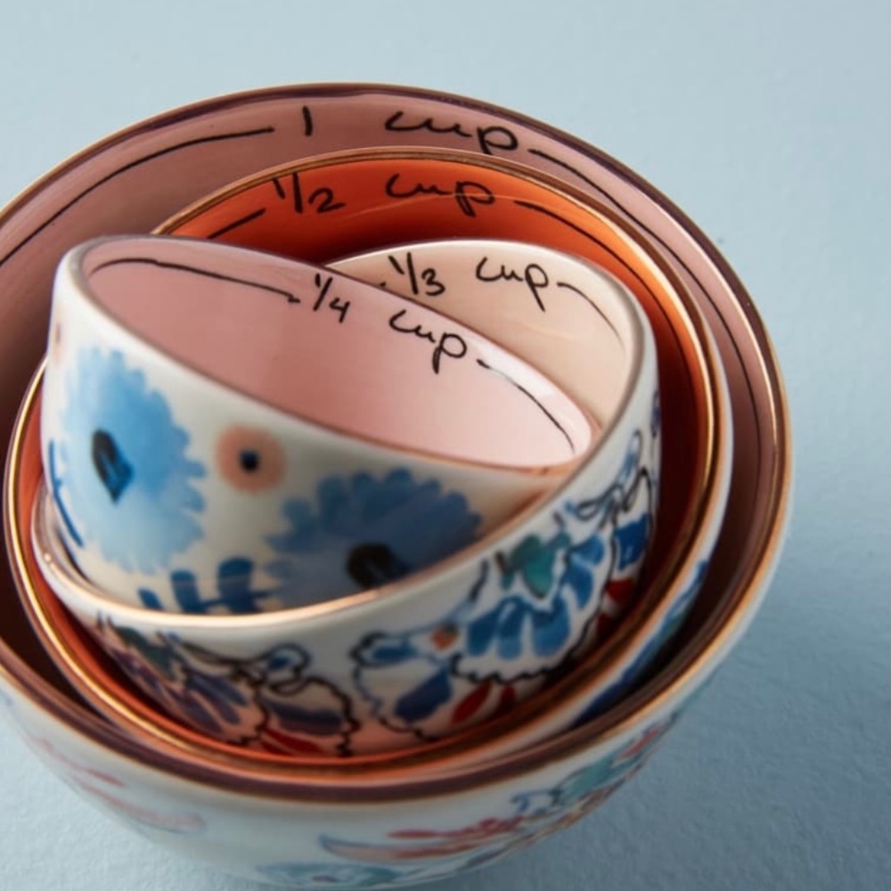 Anthropologie Eres Set of 4 Measuring Cups